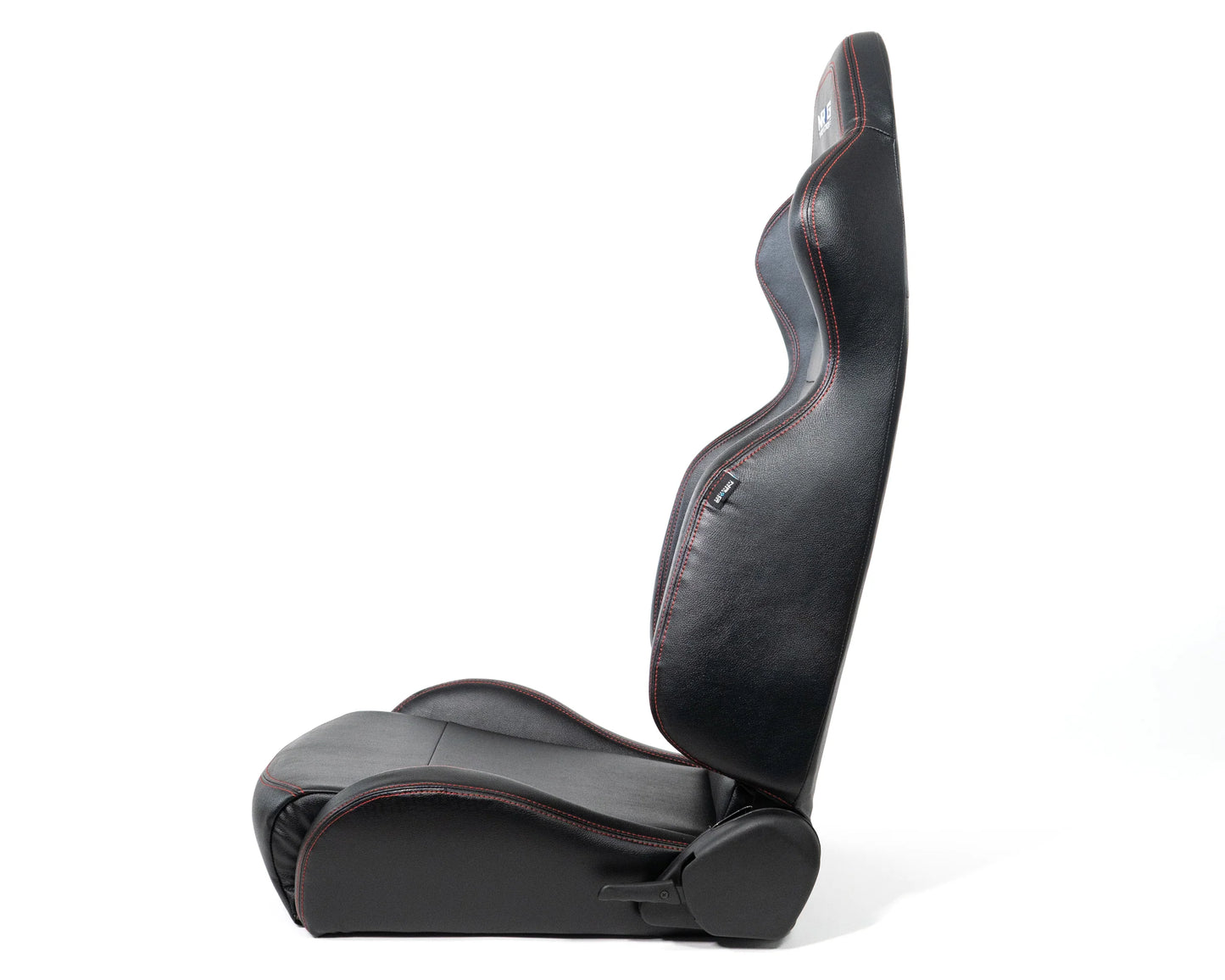 NRG Reclinable racing Seat Red Stitching