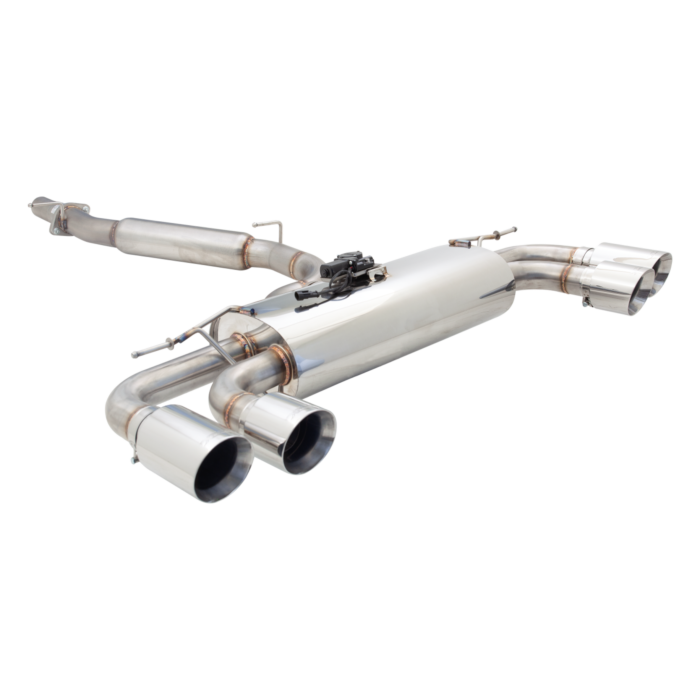 XForce Audi S3 Sedan 2013-2017 3" Brushed Stainless Steel Cat Back System with Varex Muffler