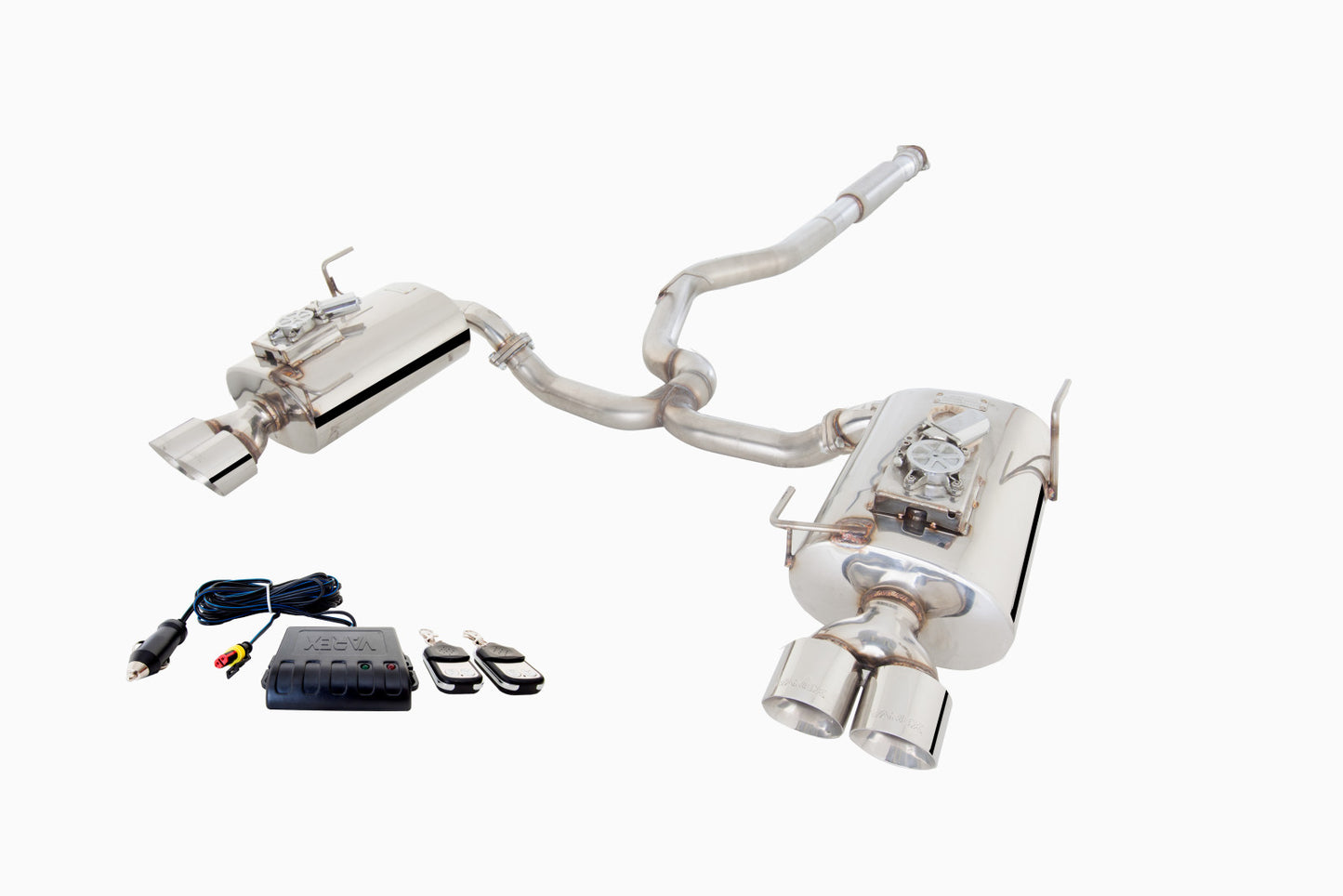 XForce 2015-2021 Subaru WRX/STI Sedan Brushed Stainless Steel 3" High Flow Cat-Back System with Varex Rear Mufflers