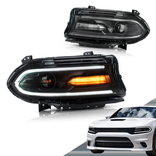 LED Headlights For Dodge Charger 2015-UP OEM Factory Front Lights Assembly