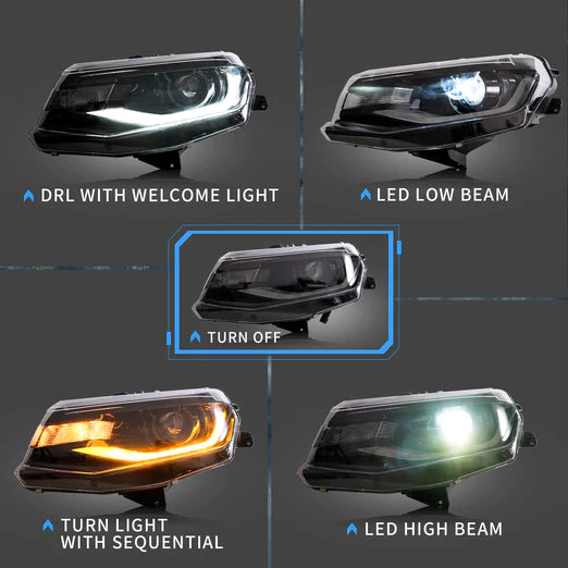 LED Headlights For Chevrolet / Chevy Camaro 2016-2018