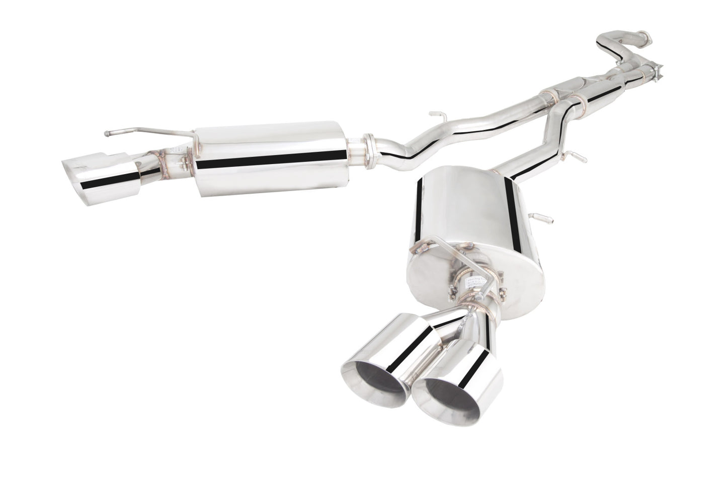 XForce Cheverolet Camaro LTG 4CYL Turbo 2016- 3" Stainless Steel Cat Back System with Dual Mufflers