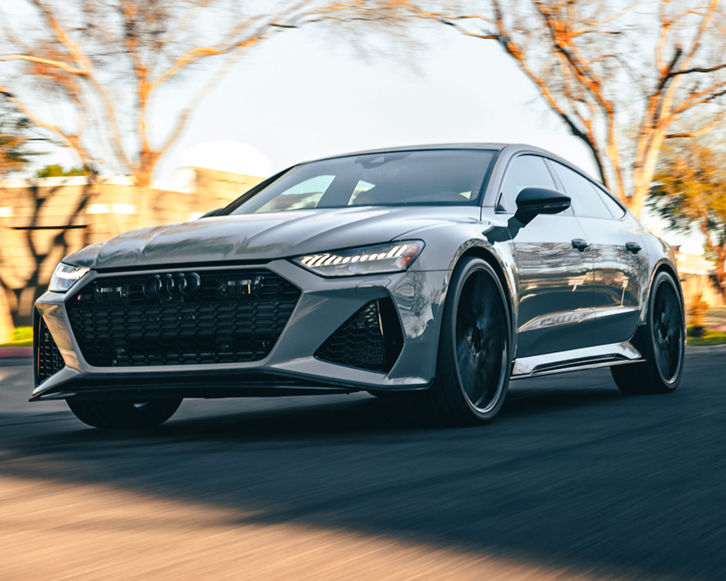 VR Aero Carbon Fiber Side Skirts Audi RS7 C8