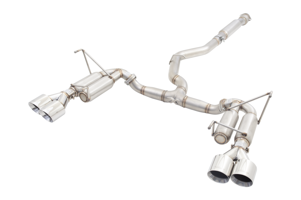XForce Subaru WRX 2011-2021 Sedan 304 3" Axle-Back System with Quad Hot Dog rear ( Will only fit Xforce SW27 front section)