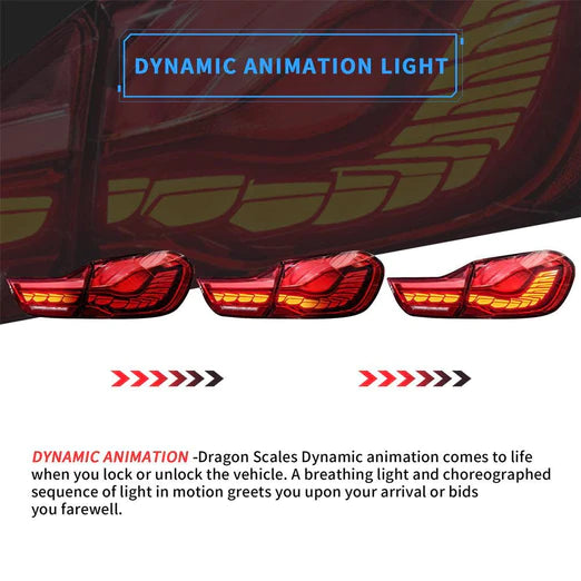 VLAND Oled Tail Lights For BMW M4 GTS F32 F33 F82 F36 F83 4-Series 2013-2020