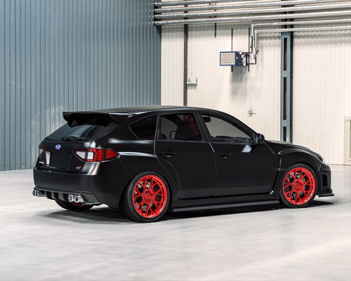 VR Forged D09 Wheel Brushed Red 18x9.5 40mm 5x114.3