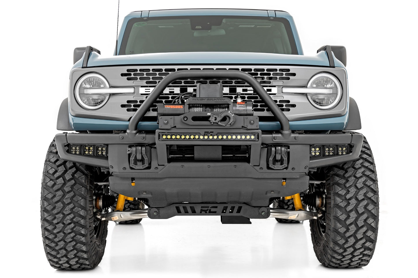 LED Light Kit | Fog Mount | Triple 2" Black Pair | Flood | Ford Bronco (21-24)