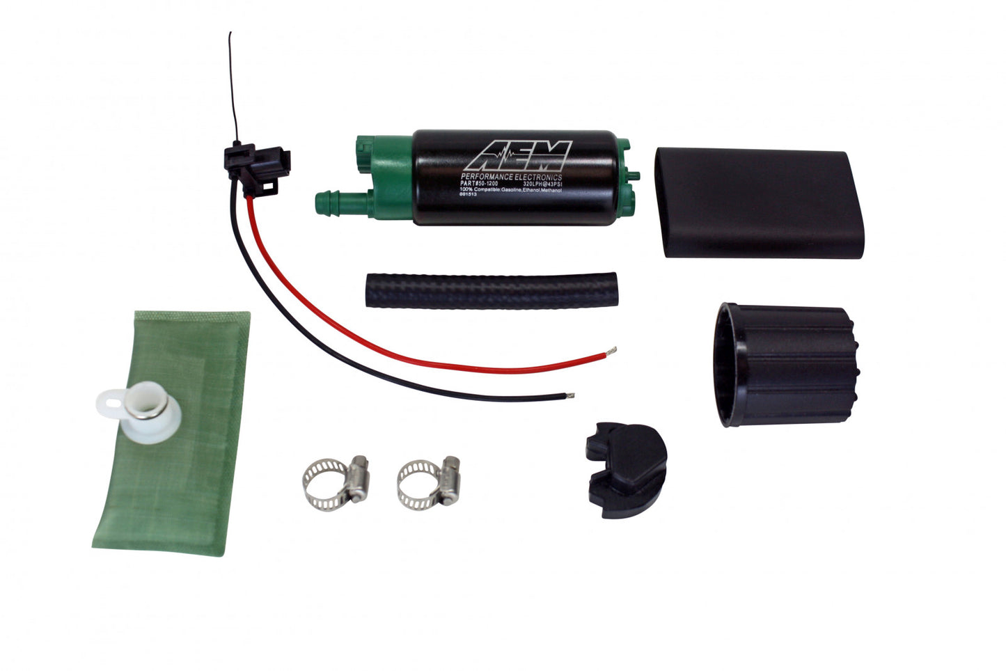 AEM 340LPH E85-Compatible High Flow In-Tank Fuel Pump (Offset Inlet)