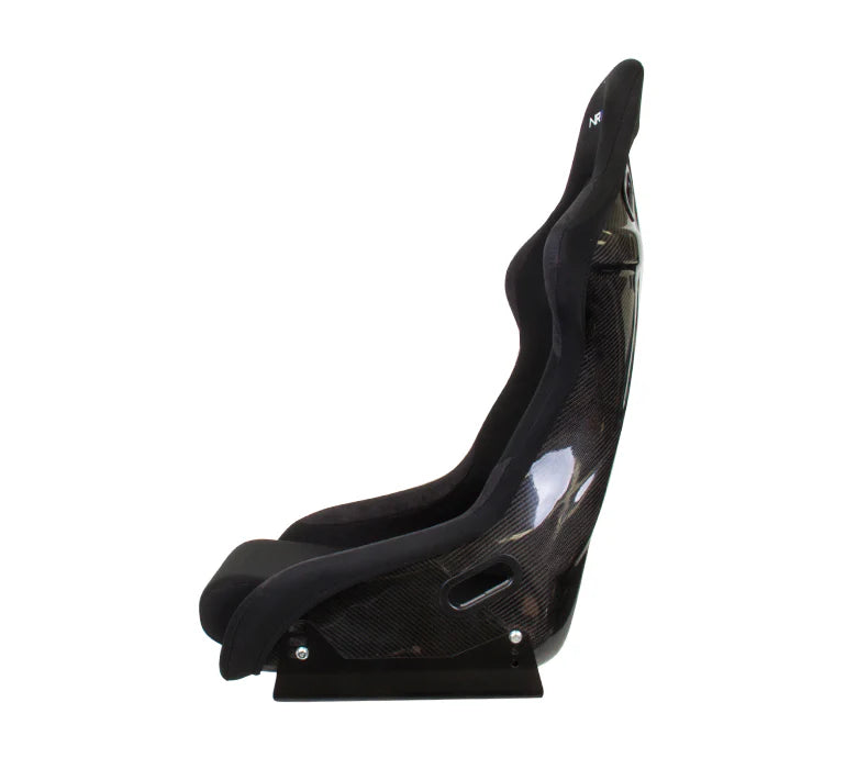 NRG Fiber Glass Bucket Seat with Carbon Fiber Large