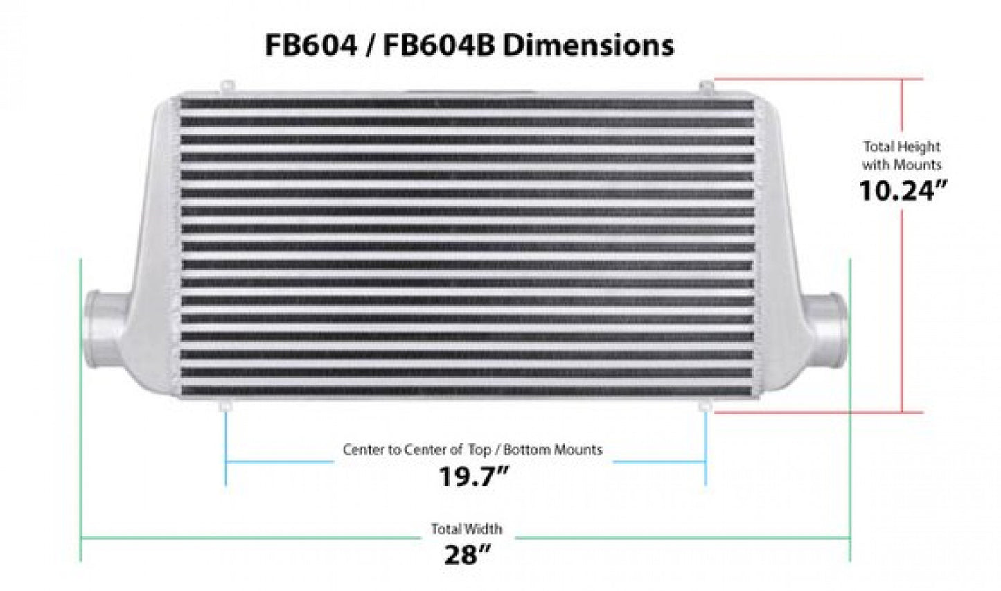 Frostbite Air To Air Intercooler Universal Fit 23.5 in. x 9 in. x 3 in. Core