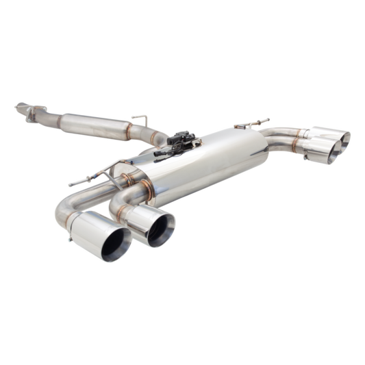 XForce Audi S3 Hatch 2013-2017 3" Brushed Stainless Steel Cat Back System with Varex Muffler