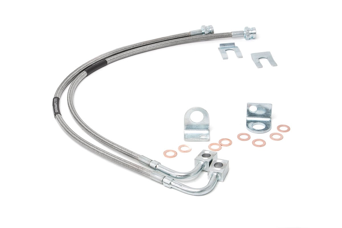 Brake Lines | Stainless | Front | 4-6 Inch Lift | Jeep Wrangler JK (07-18)