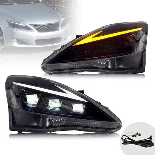 Full LED Projector Headlights For Lexus IS250 IS350 2006-2012 IS200d IS F 2008-2014