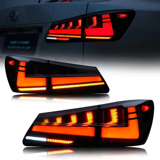 LED Rear Taillights For Lexus IS250 IS350 2006-2012 IS200d IS F [XE20] 2008-2014