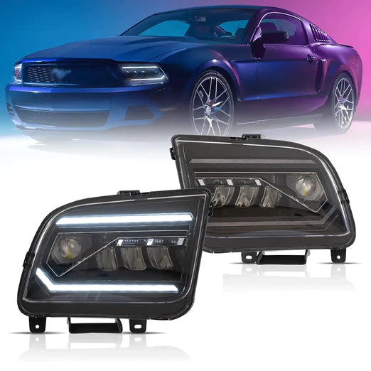 LED Projector Headlights For Ford Mustang 2005-2009 Front Lights Assembly