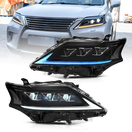 Full LED Headlights For Lexus RX350 RX450h 2012-2014 F Sport Third generation (AL10) [Fits HID/Xenon Models]