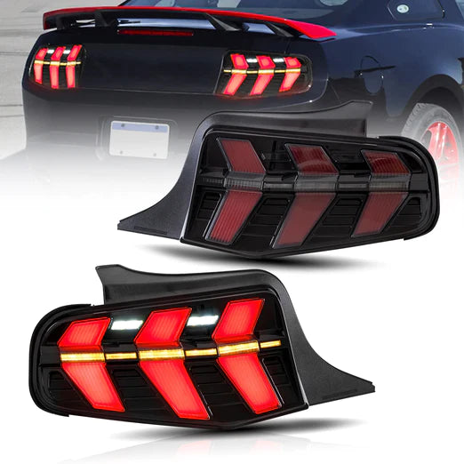 LED Tail Lights For Ford Mustang 2010 2011 2012 with 7 Lighting Modes