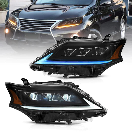 Full LED Headlights For Lexus RX350 RX450h 2012-2014 F Sport Third generation (AL10) [Fits HID/Xenon Models]