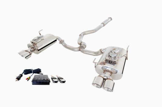 XForce 2015-2021 Subaru WRX/STI Sedan  Brushed Stainless Steel 3" High Flow Cat-Back System with Varex Rear Mufflers