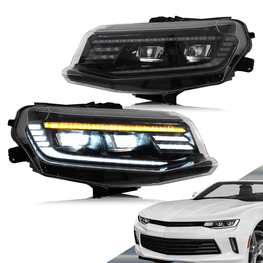 LED Projector Headlights For Chevrolet / Chevy Camaro 2016-2018