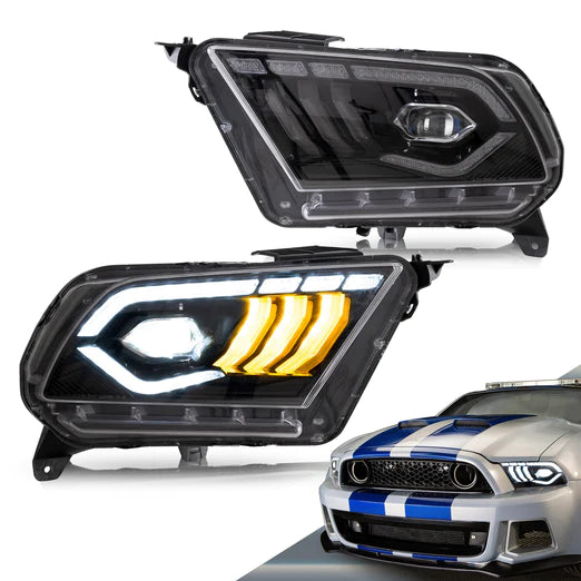 LED Projector Headlights For Ford Mustang 2010-2014