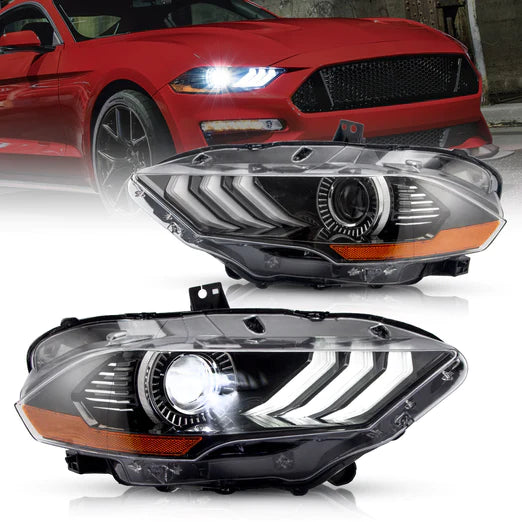 LED & RGB Projector Headlights For Ford Mustang GT and EcoBoost Models 2018-2022