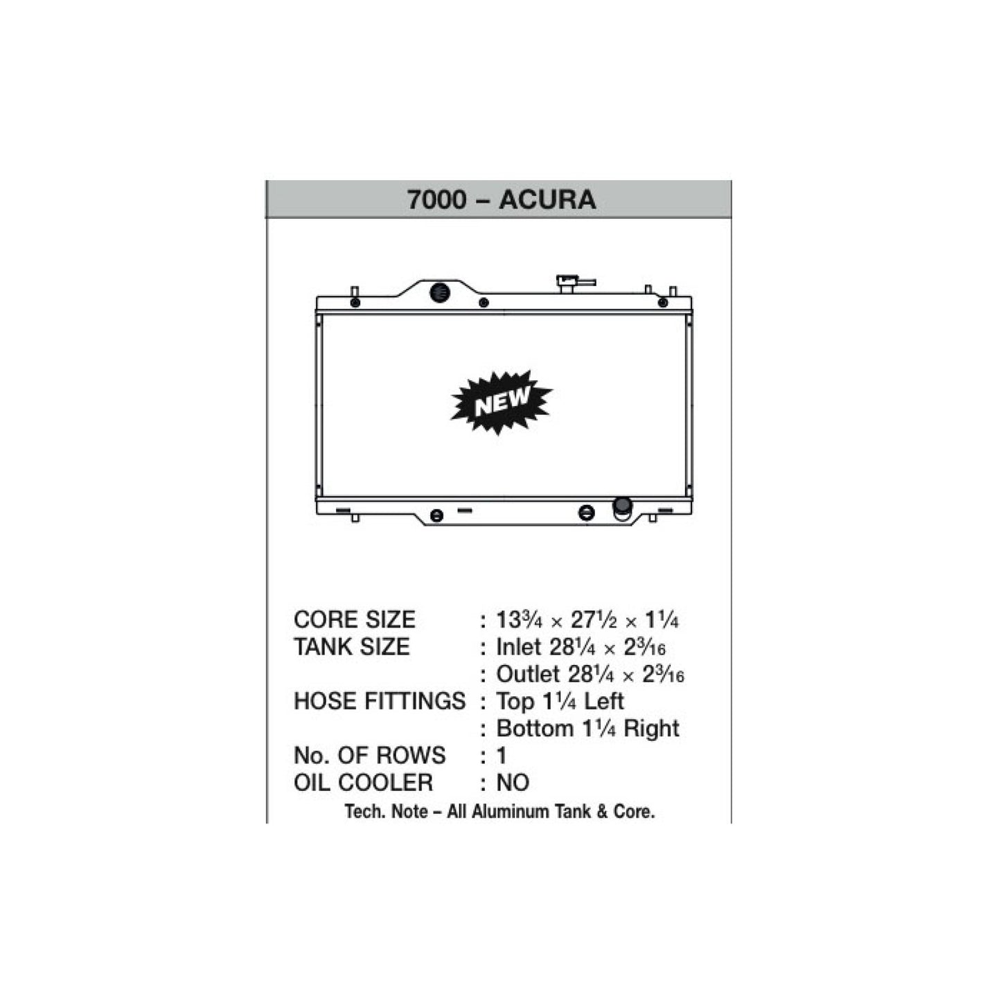 CSF 02-06 Acura RSX Aluminum Radiator