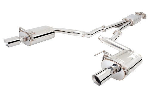 XForce Ford Mustang EcoBoost/GT Coupe/Convertible 2015-17Twin 21/2" Stainless Steel Cat-Back Exhaust System With 3" Oval Rear Mufflers