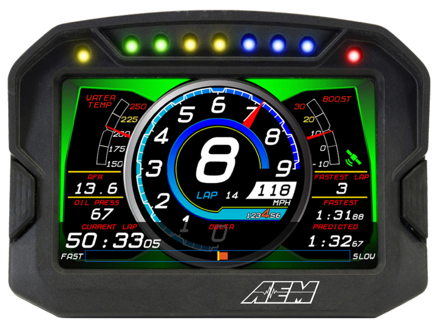 AEM CD-5 Carbon Digital Racing Non-Logging GPS Enabled Dash Display