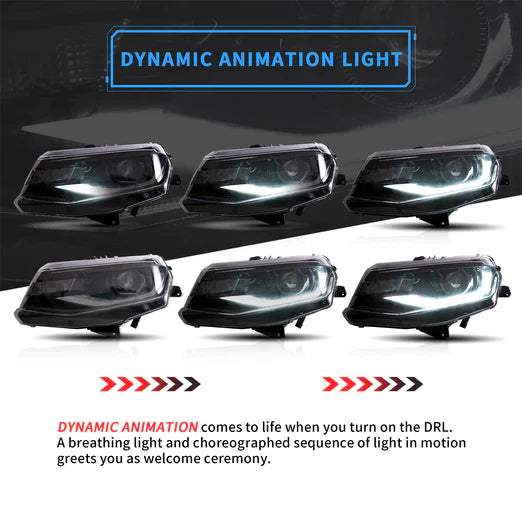 LED Headlights For Chevrolet / Chevy Camaro 2016-2018