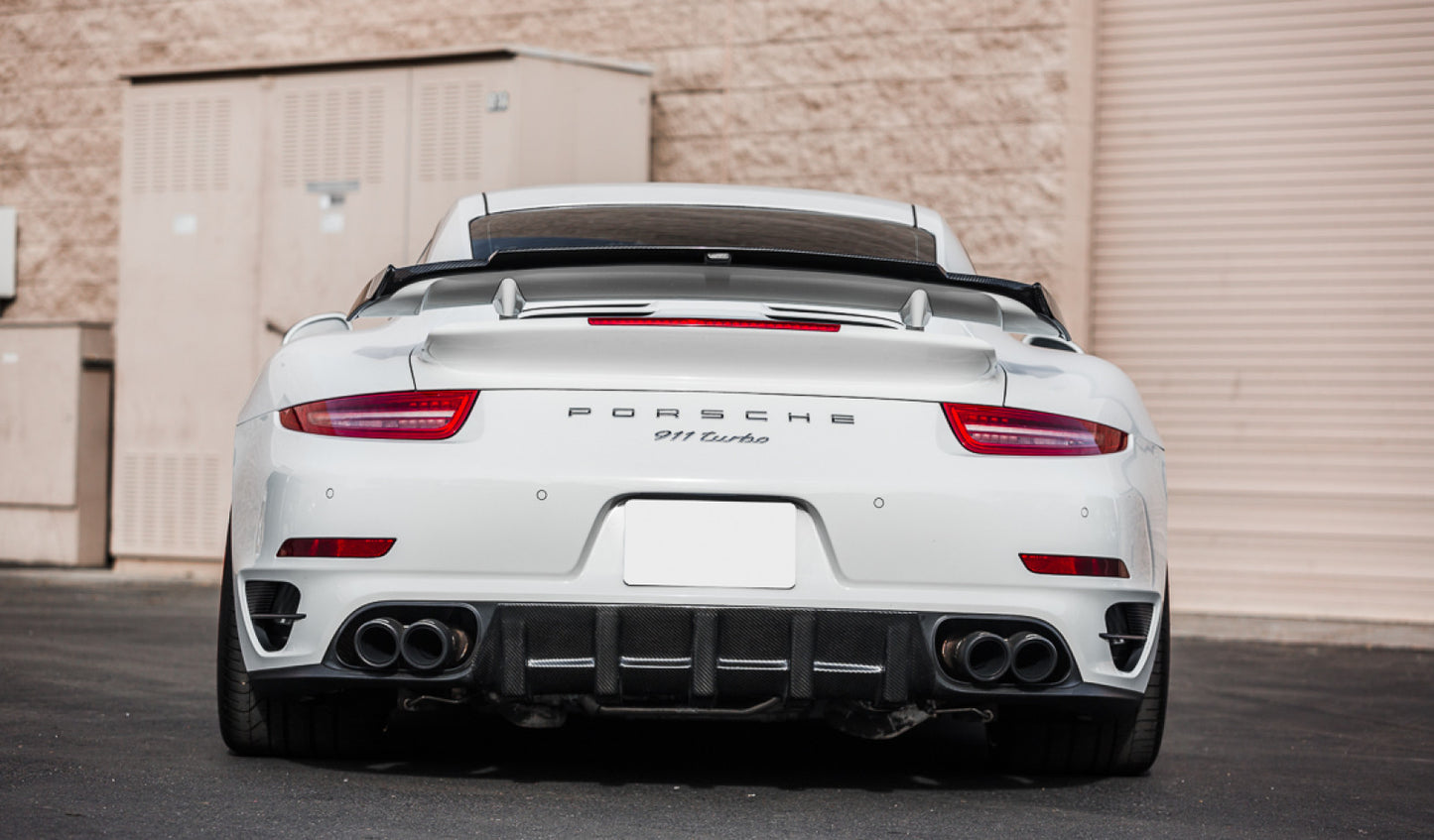 VR Aero Carbon Fiber Wing Lip Spoiler Porsche 991 Turbo | Turbo S