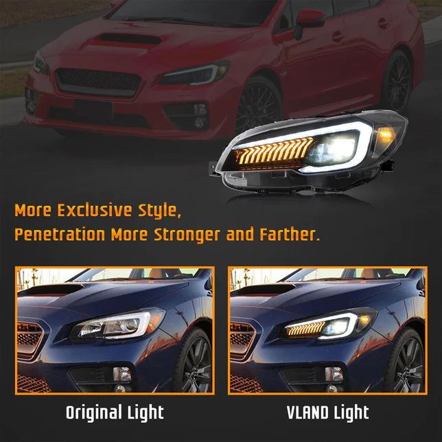 Dual Beam Projector Headlights For Subaru WRX/STI 2015-2021