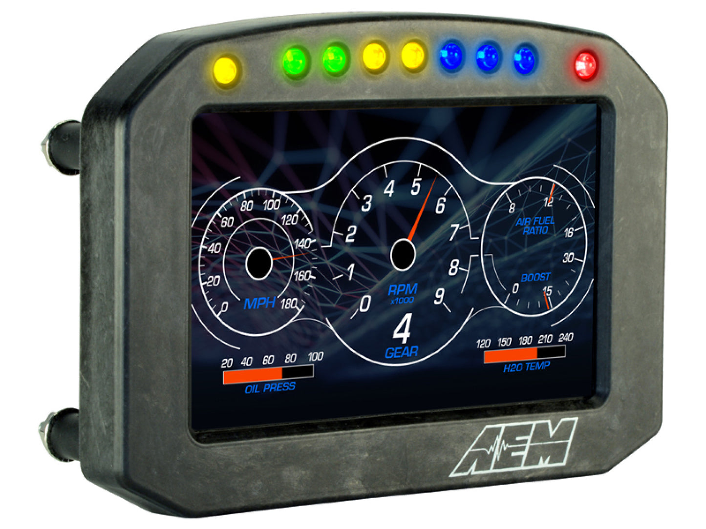 AEM CD-5 Carbon Flat Panel Digital Racing Dash Display - Non-Logging / Non-GPS