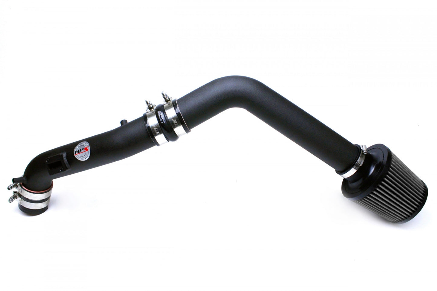 HPS Black Cold Air Intake Kit (Converts to Shortram) Cool Long Ram CAI 837-555WB