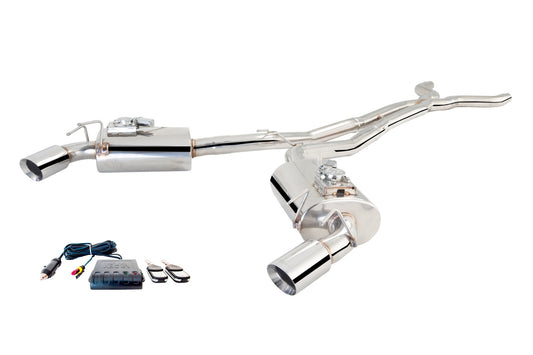 XForce Chevrolet Camaro 2010+ Stainless Steel Twin 3" High Flow Cat-Back System with Varex Mufflers