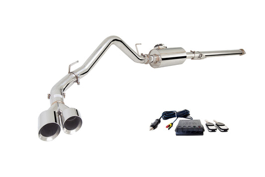 XForce Cheverolet Silverado 2014- 3" Stainless Steel Cat Back System with Varex Muffler and side exit and Dual Tips