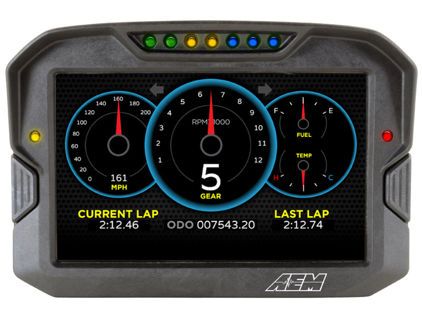 AEM CD-7 Carbon Digital Racing and Logging Dash Display - Non-Logging / GPS Enabled