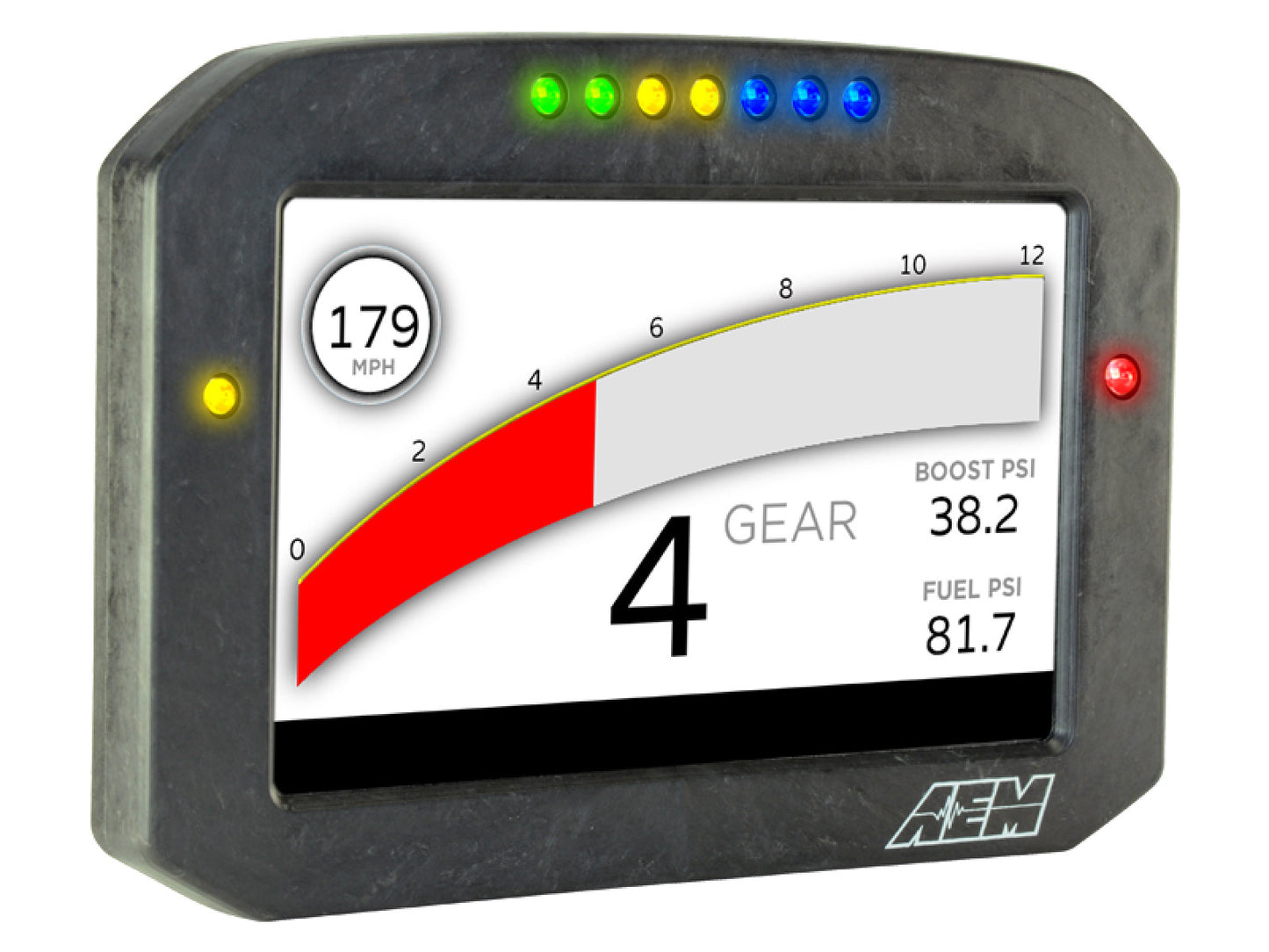 AEM CD-7 Carbon Flat Panel Digital Racing Dash Display - Logging / GPS Enabled