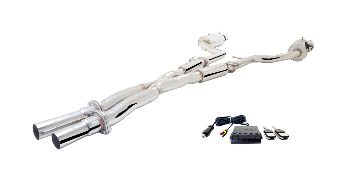 XForce Chrysler 300C SRT-8 6.4L Stainless Steel Twin 3" Cat-Back System with Varex Mufflers