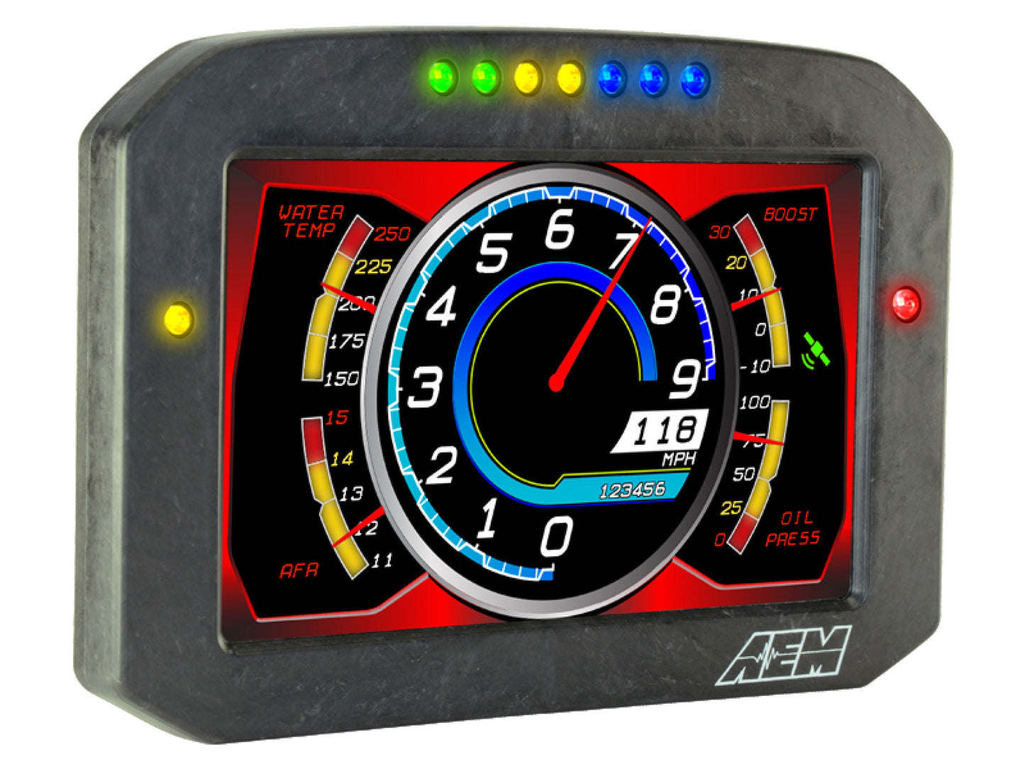 AEM CD-7 Carbon Flat Panel Digital Racing Dash Display - Logging / Non-GPS