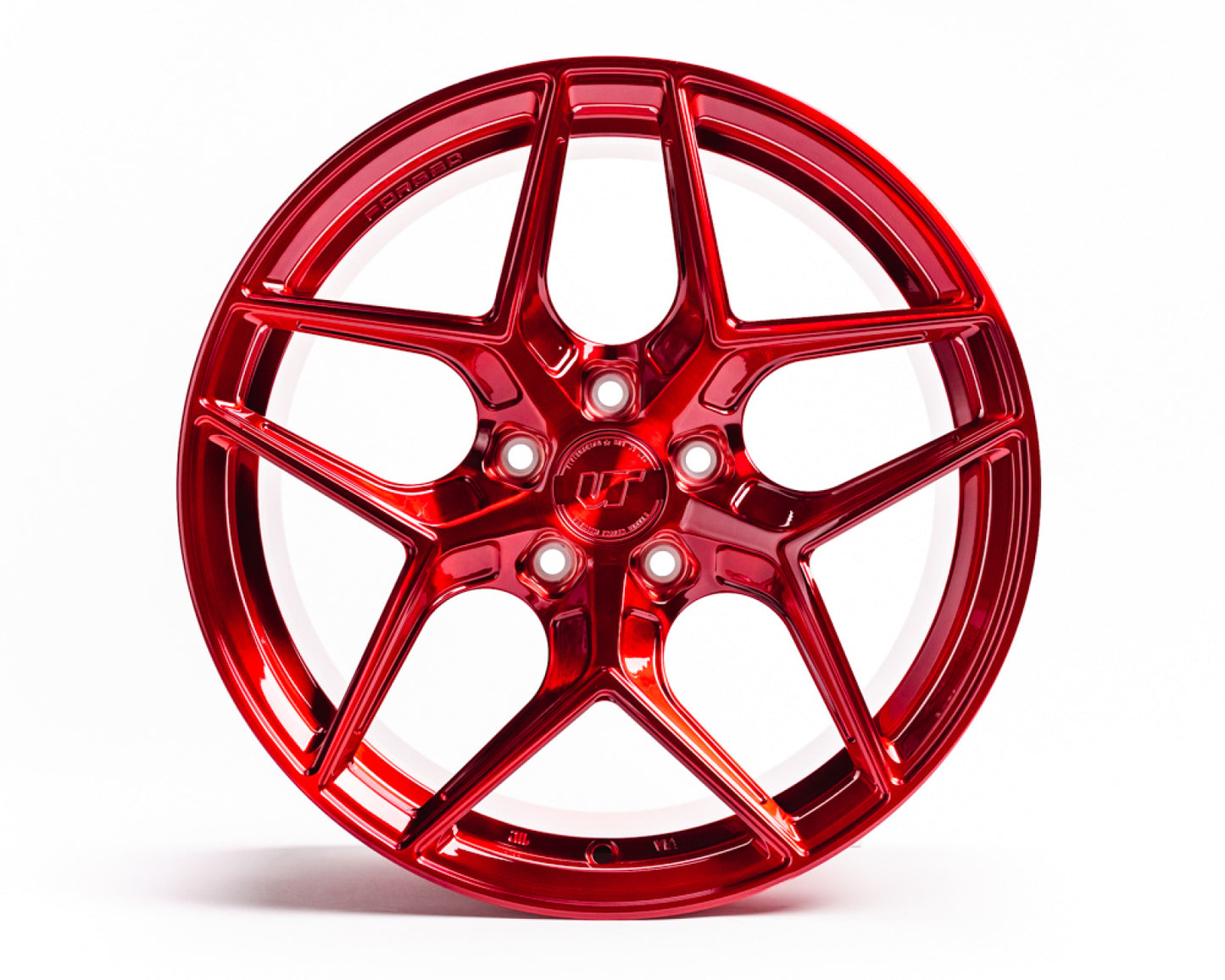 VR Forged D04 Wheel Brushed Red 18x9.5  40mm 5x114.3