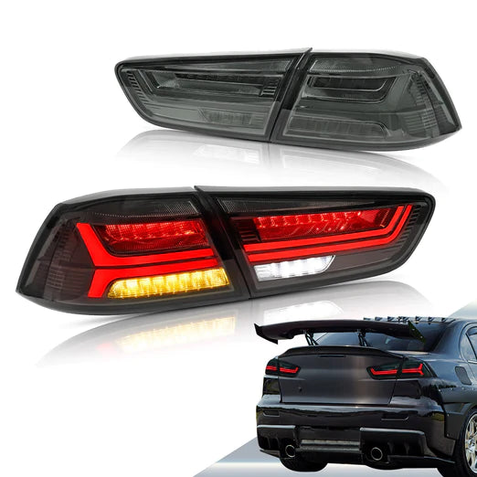 VLAND LED Tail Lights For Mitsubishi Lancer EVO X 2008-2018 With Sequential Indicators