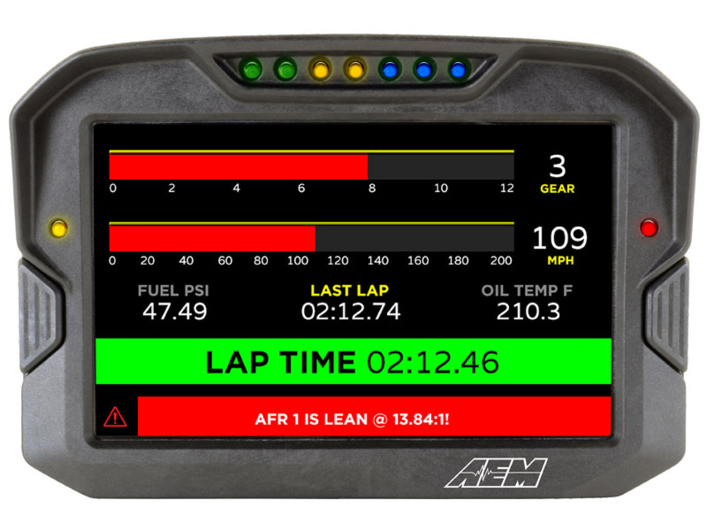 AEM CD-7 Carbon Digital Racing Dash Display - Non-Logging / Non-GPS