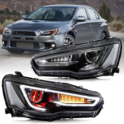 Demon Eye Headlights For Mitsubishi Lancer GT EVO X 2008-2018