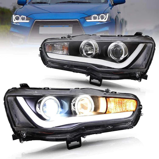 Dual Beam Headlights For Mitsubishi Lancer EVO X 2008-2018