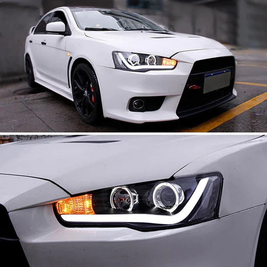 Dual Beam Headlights For Mitsubishi Lancer EVO X 2008-2018