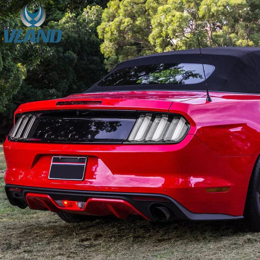 Full LED Tail Lights For Ford Mustang 2015-UP with Sequential Turn Signal (5 modes switchable)