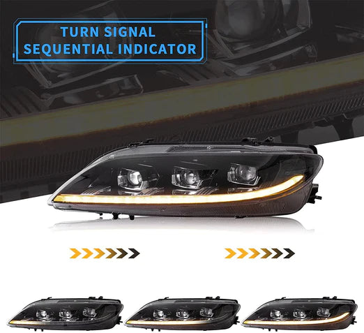 Headlights For Mazda 6 First Generation (GG1) 2002-2008