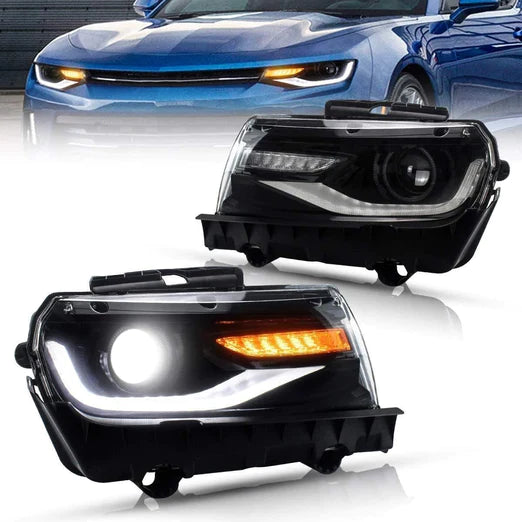 LED Projector Headlights For Chevy Chevrolet Camaro 2014 2015