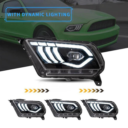 LED Projector Headlights For Ford Mustang 2010-2014